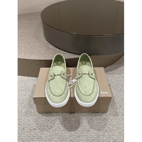 Christian Louboutin Chambeliboat Calfskin Leather Boat Loafer with Metal Buckle Strap Rubber Sole Detail 크리스찬루부탱 샴벨리보트 카프스킨 레더 보트 로퍼 메탈 버클 스트랩 러버솔 디테일 3cm