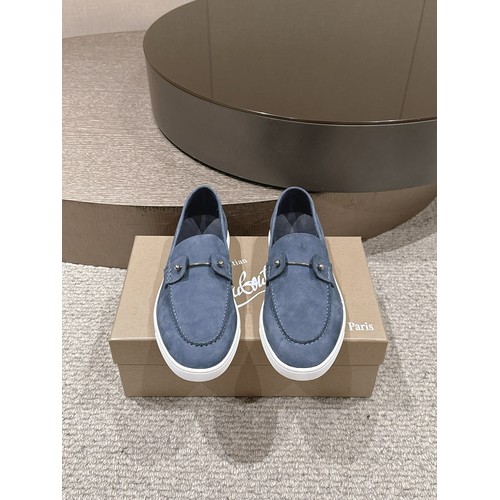 Christian Louboutin Chambeliboat Calfskin Leather Boat Loafer with Metal Buckle Strap Rubber Sole Detail 크리스찬루부탱 샴벨리보트 카프스킨 레더 보트 로퍼 메탈 버클 스트랩 러버솔 디테일 3cm