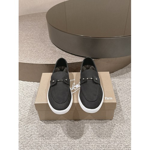 Christian Louboutin Chambeliboat Calfskin Leather Boat Loafer with Metal Buckle Strap Rubber Sole Detail 크리스찬루부탱 샴벨리보트 카프스킨 레더 보트 로퍼 메탈 버클 스트랩 러버솔 디테일 3cm