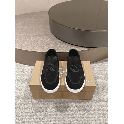 Christian Louboutin Chambeliboat Calfskin Leather Boat Loafer with Metal Buckle Strap Rubber Sole Detail 크리스찬루부탱 샴벨리보트 카프스킨 레더 보트 로퍼 메탈 버클 스트랩 러버솔 디테일 3cm