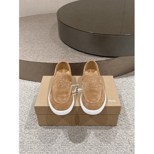 Christian Louboutin Chambeliboat Calfskin Leather Boat Loafer with Metal Buckle Strap Rubber Sole Detail 크리스찬루부탱 샴벨리보트 카프스킨 레더 보트 로퍼 메탈 버클 스트랩 러버솔 디테일 3cm