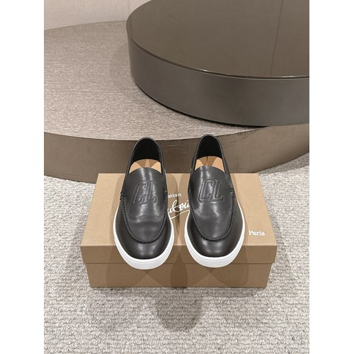 Christian Louboutin Chambeliboat Calfskin Leather Boat Loafer with Metal Buckle Strap Rubber Sole Detail 크리스찬루부탱 샴벨리보트 카프스킨 레더 보트 로퍼 메탈 버클 스트랩 러버솔 디테일 3cm