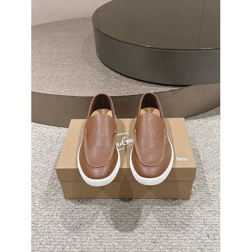 Christian Louboutin Chambeliboat Calfskin Leather Boat Loafer with Metal Buckle Strap Rubber Sole Detail 크리스찬루부탱 샴벨리보트 카프스킨 레더 보트 로퍼 메탈 버클 스트랩 러버솔 디테일 3cm