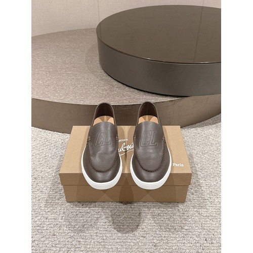 Christian Louboutin Chambeliboat Calfskin Leather Boat Loafer with Metal Buckle Strap Rubber Sole Detail 크리스찬루부탱 샴벨리보트 카프스킨 레더 보트 로퍼 메탈 버클 스트랩 러버솔 디테일 3cm