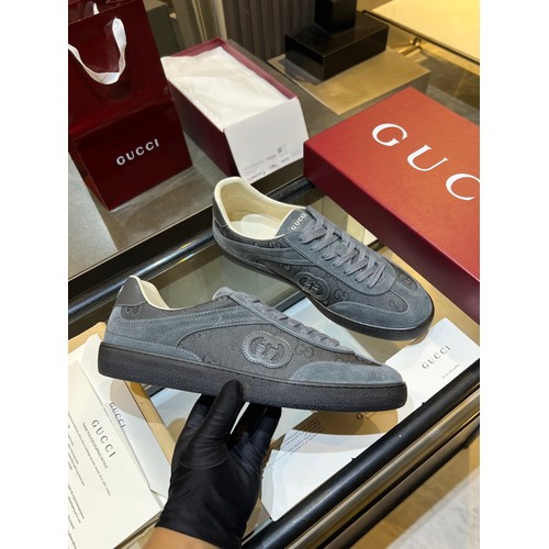 Gucci German Trainer Leather Mesh Suede Low Sneakers with Embossed Logo TPU Sole Detail 구찌 저먼 트레이너 레더 메쉬 스웨이드 로우 스니커즈 엠보싱 로고 TPU 솔 디테일 3cm