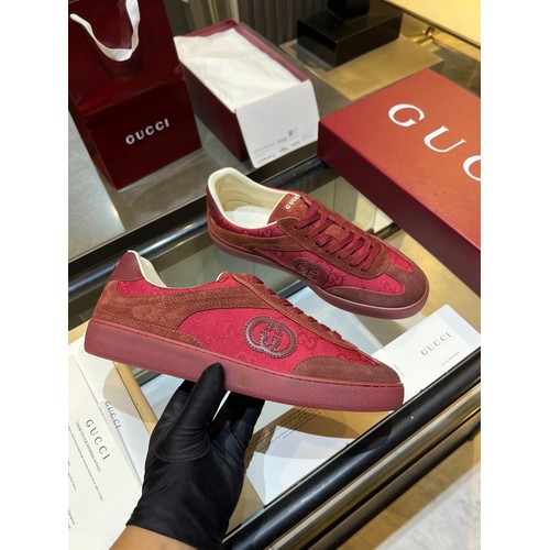 Gucci German Trainer Leather Mesh Suede Low Sneakers with Embossed Logo TPU Sole Detail 구찌 저먼 트레이너 레더 메쉬 스웨이드 로우 스니커즈 엠보싱 로고 TPU 솔 디테일 3cm