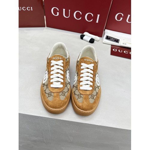 Gucci German Trainer Calfskin Leather Mesh Low Sneakers with Embossed Logo TPU Sole Detail 구찌 저먼 트레이너 카프스킨 레더 메쉬 로우 스니커즈 엠보싱 로고 TPU 솔 디테일 3cm