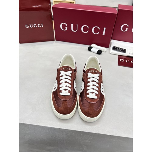 Gucci German Trainer Calfskin Leather Mesh Low Sneakers with Embossed Logo TPU Sole Detail 구찌 저먼 트레이너 카프스킨 레더 메쉬 로우 스니커즈 엠보싱 로고 TPU 솔 디테일 3cm