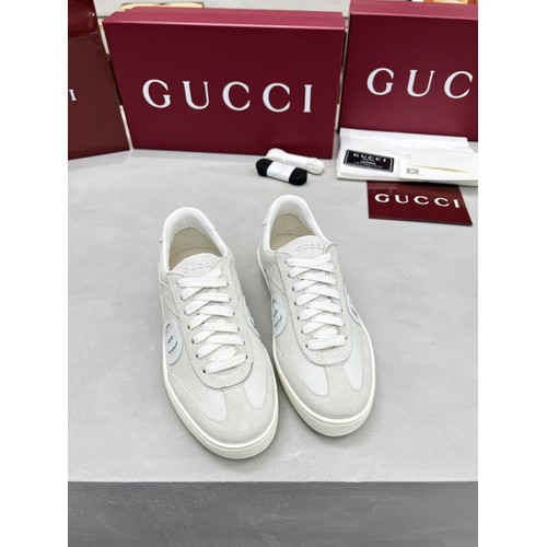 Gucci German Trainer Calfskin Leather Mesh Low Sneakers with Embossed Logo TPU Sole Detail 구찌 저먼 트레이너 카프스킨 레더 메쉬 로우 스니커즈 엠보싱 로고 TPU 솔 디테일 3cm