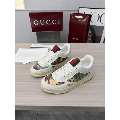 Gucci Double G Calfskin Leather High Low Sneakers with Distressed Cutout Panel TPU Sole Detail 구찌 더블G 카프스킨 레더 하이로우 스니커즈 디스트레스드 컷아웃 패널 TPU 솔 디테일 3cm