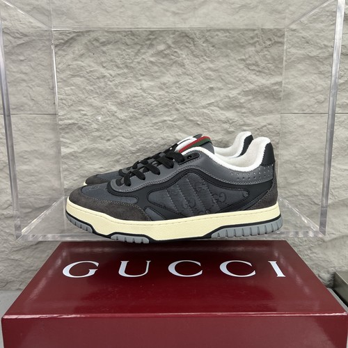 Gucci Double G Calfskin Leather High Low Sneakers with Distressed Cutout Panel TPU Sole Detail 구찌 더블G 카프스킨 레더 하이로우 스니커즈 디스트레스드 컷아웃 패널 TPU 솔 디테일 3cm