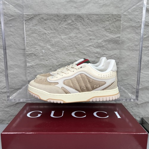Gucci Double G Calfskin Leather High Low Sneakers with Distressed Cutout Panel TPU Sole Detail 구찌 더블G 카프스킨 레더 하이로우 스니커즈 디스트레스드 컷아웃 패널 TPU 솔 디테일 3cm
