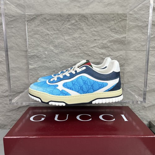 Gucci Double G Calfskin Leather High Low Sneakers with Distressed Cutout Panel TPU Sole Detail 구찌 더블G 카프스킨 레더 하이로우 스니커즈 디스트레스드 컷아웃 패널 TPU 솔 디테일 3cm