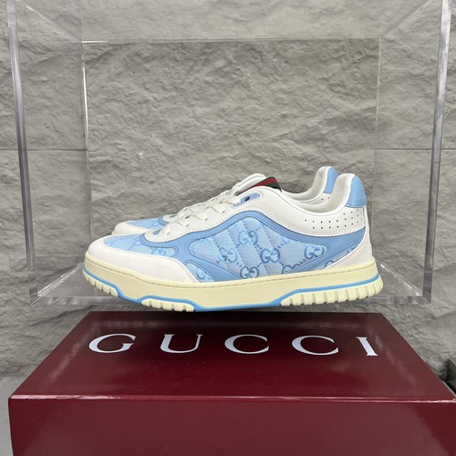 Gucci Double G Calfskin Leather High Low Sneakers with Distressed Cutout Panel TPU Sole Detail 구찌 더블G 카프스킨 레더 하이로우 스니커즈 디스트레스드 컷아웃 패널 TPU 솔 디테일 3cm