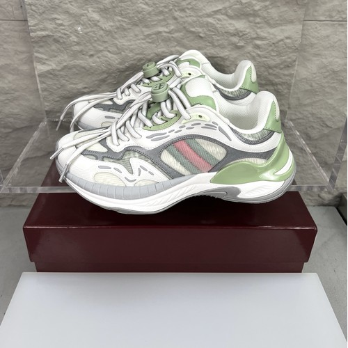 Gucci 2.0 Mesh Calfskin Leather Low Sneakers 구찌 2.0 메쉬 카프스킨 레더 로우 스니커즈 GG 리플렉티브 스트라이프 더블G 락 디테일 EVA TPU 솔 4cm