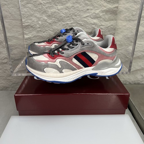 Gucci 2.0 Mesh Calfskin Leather Low Sneakers 구찌 2.0 메쉬 카프스킨 레더 로우 스니커즈 GG 리플렉티브 스트라이프 더블G 락 디테일 EVA TPU 솔 4cm