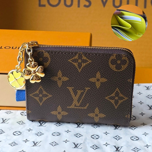 Louis Vuitton Noa Monogram Canvas Leather Zip Around Short Wallet with Contrast Lining Detail 루이비통 노아 모노그램 캔버스 반지갑 지퍼어라운드 M27769 11cm