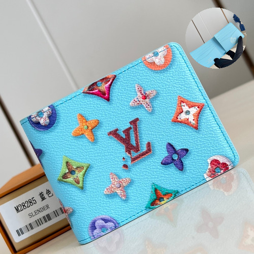 Louis Vuitton Slender Monogram Canvas Wallet with Multiple Card Slots Detail 루이비통 슬렌더 모노그램 캔버스 반지갑 카드슬롯 M28285 11.5cm