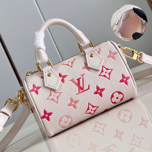 Louis Vuitton Nano Speedy Monogram Empreinte Leather Mini Boston Bag with Gradient Print Detail 루이비통 나노 스피디 모노그램 앙프렝뜨 미니 보스턴백 그라데이션프린트 M83452 16cm