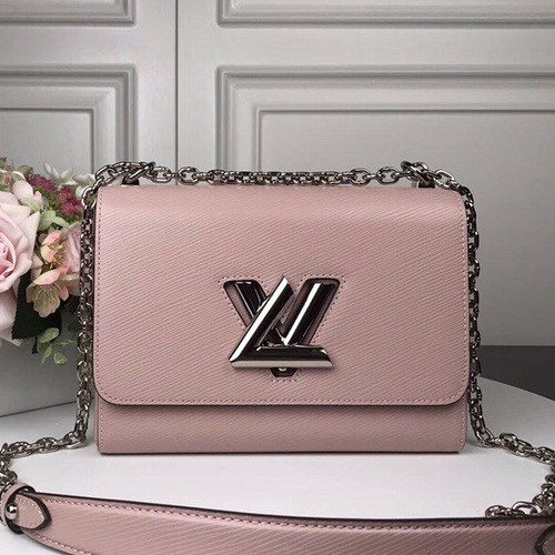 Louis Vuitton Twist MM Epi Calfskin Leather Chain Shoulder Bag with Twist Lock Detail 루이비통 트위스트 MM 에피 카프스킨 체인 숄더백 트위스트락 M50280 23cm