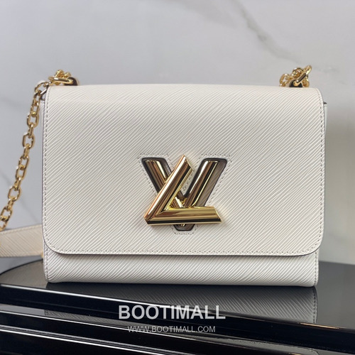 Louis Vuitton Twist MM Epi Calfskin Leather Chain Shoulder Bag with Twist Lock Detail 루이비통 트위스트 MM 에피 카프스킨 체인 숄더백 트위스트락 M50280 23cm