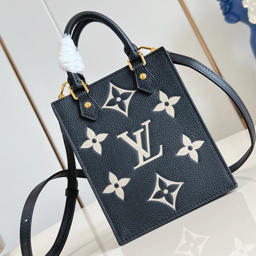 Louis Vuitton Petit Sac Plat Monogram Canvas Mini Tote Bag with Top Handle Strap Detail 루이비통 쁘띠 삭 플라 모노그램 캔버스 미니 토트백 탑핸들스트랩 M57937 14cm