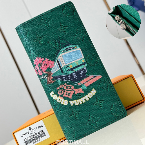 Louis Vuitton Brazza Monogram Canvas Long Wallet with Zip Coin Pocket Detail 루이비통 브라짜 모노그램 캔버스 장지갑 지퍼코인포켓 M25985 10cm