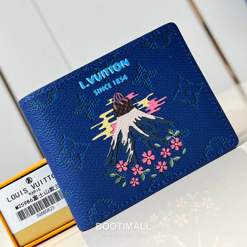 Louis Vuitton Slender Monogram Canvas Compact Wallet with Card Slot Detail 루이비통 슬렌더 모노그램 캔버스 컴팩트 반지갑 카드슬롯 M25986 11cm