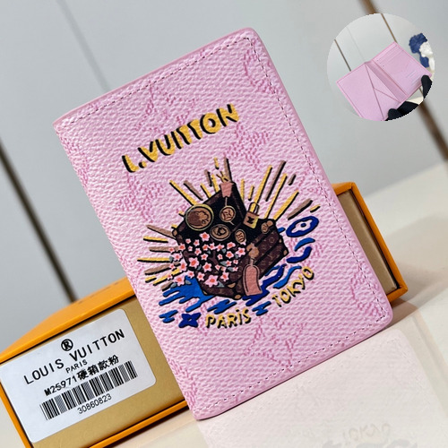 Louis Vuitton Pocket Monogram Canvas Card Wallet with Outer Pocket Detail 루이비통 포켓 모노그램 캔버스 카드지갑 외부포켓 M25971 7.5cm
