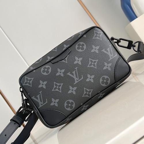 Louis Vuitton Trocadéro Mini Monogram Eclipse Canvas Crossbody Bag with Zip Pocket Detail 루이비통 트로카데로 미니 모노그램 이클립스 크로스백 지퍼포켓 M14253 20cm