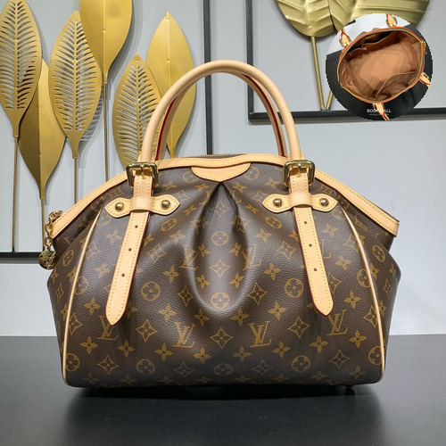 Louis Vuitton Tivoli GM Monogram Canvas Bowling Bag with Bottom Stud Detail 루이비통 티볼리 GM 모노그램 캔버스 보울링백 바닥스터드 M40144 46cm