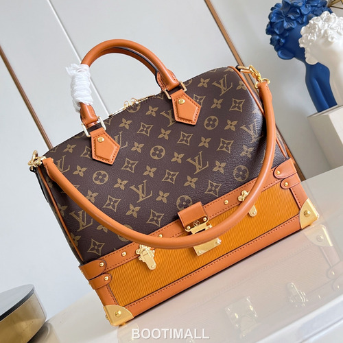 Louis Vuitton Speedy 30 Out Of The Trunk Monogram Leather Boston Bag with Metal Corner Detail 루이비통 스피디 30 아웃오브더트렁크 모노그램 레더 보스턴백 메탈코너 M29199 30cm