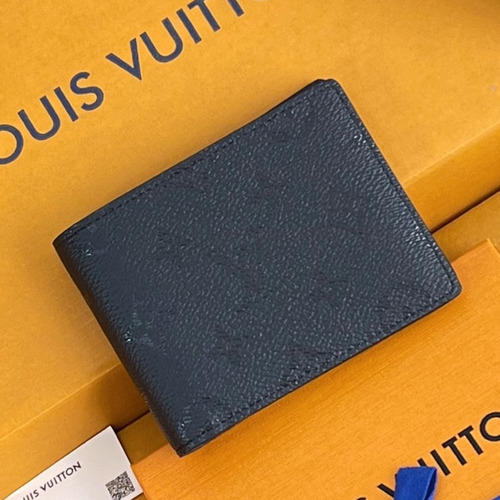 Louis Vuitton Multiple Wallet Monogram Midnight Canvas Compact Wallet with Card Slot Detail 루이비통 멀티플 월렛 모노그램 미드나잇 반지갑 카드슬롯 M26744 11.5cm