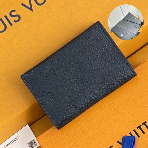 Louis Vuitton Slim Card Holder Monogram Midnight Canvas Card Case with Snap Detail 루이비통 슬림 카드 홀더 모노그램 미드나잇 카드케이스 스냅 M26733 10.6cm