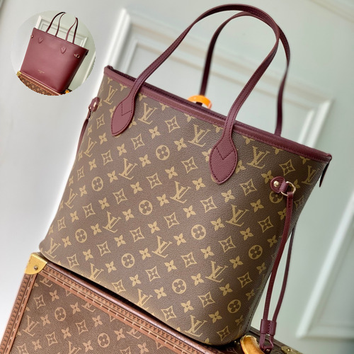 Louis Vuitton Neverfull MM Inside Out Monogram Canvas Reversible Tote Bag with Pouch Detail 루이비통 네버풀 MM 인사이드아웃 모노그램 리버서블 토트백 파우치 M25663 31cm