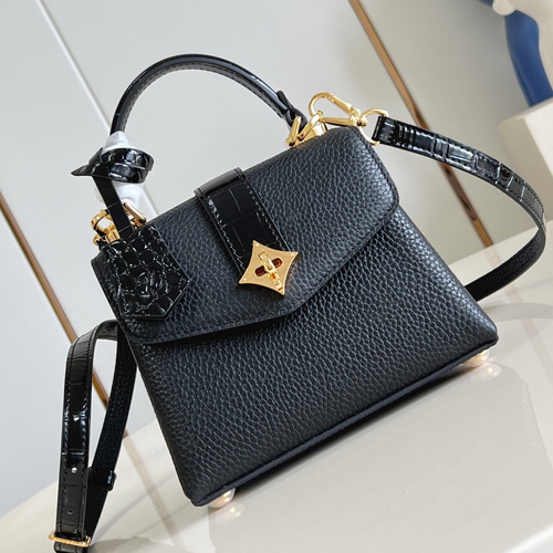 Louis Vuitton Rose des Vents Mini Crocodile Embossed Calfskin Top Handle Bag with LV Padlock Detail 루이비통 로즈 데 방 미니 악어엠보 카프스킨 탑핸들백 패드락 M86011 19cm
