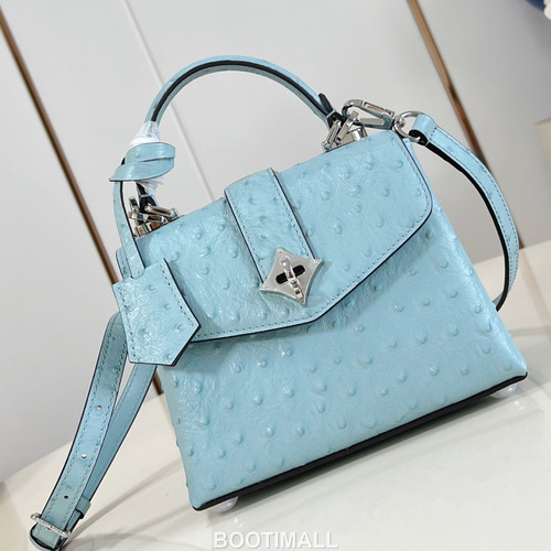 Louis Vuitton Rose des Vents Mini Ostrich Embossed Calfskin Top Handle Bag with LV Padlock Detail 루이비통 로즈 데 방 미니 오스트리치엠보 카프스킨 탑핸들백 패드락 M87106 19cm
