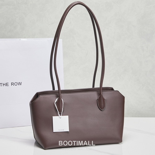 The Row Terrasse Saddle Leather Tote Bag with Long Handle Pocket Detail 더로우 테라스 새들레더 토트백 롱핸들 포켓 32cm