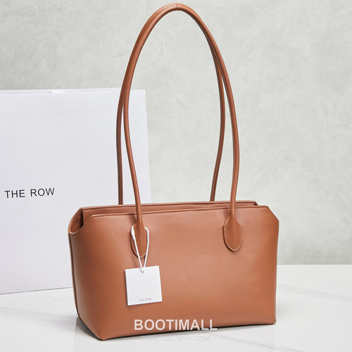 The Row Terrasse Saddle Leather Tote Bag with Long Handle Pocket Detail 더로우 테라스 새들레더 토트백 롱핸들 포켓 32cm