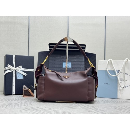 Prada Re-Nylon Suede Calfskin Backpack with Multi Pocket Strap Detail 프라다 리나일론 스웨이드 카프스킨 멀티포켓 스트랩 1BC264 32cm