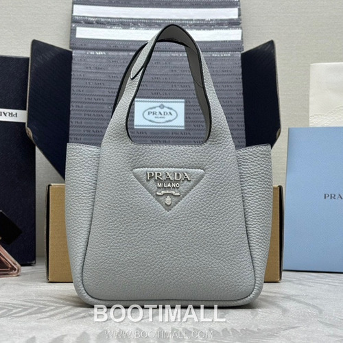 Prada Mini Deer Grain Calfskin Bucket Bag with Gold Hardware Detail 프라다 미니 디어그레인 카프스킨 버킷백 금속디테일 1BA349 18cm