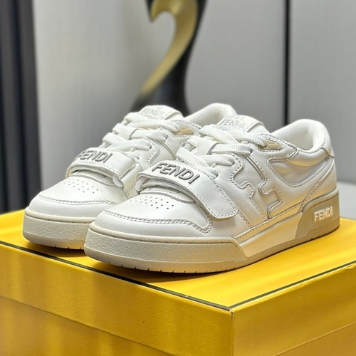 Fendi Match Suede Leather Low Sneakers with FF Stitch Logo Rubber Sole Detail 펜디 매치 스웨이드 레더 로우 스니커즈 FF 스티치 로고 러버솔 디테일 3cm