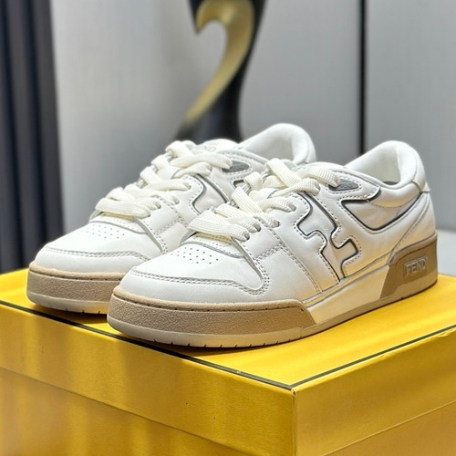 Fendi Match Suede Calfskin Leather Low Sneakers with FF Stitch Logo Embossed Sole Detail 펜디 매치 스웨이드 카프스킨 레더 로우 스니커즈 FF 스티치 로고 엠보싱 솔 디테일 3cm