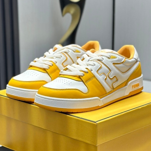 Fendi Match Suede Calfskin Leather Low Sneakers with FF Stitch Logo Embossed Sole Detail 펜디 매치 스웨이드 카프스킨 레더 로우 스니커즈 FF 스티치 로고 엠보싱 솔 디테일 3cm