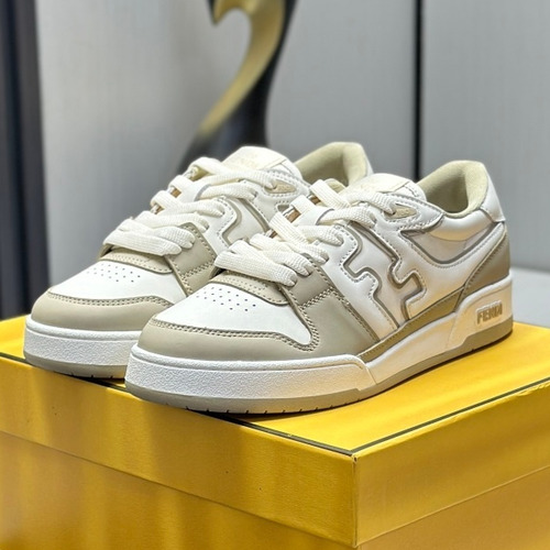 Fendi Match Suede Calfskin Leather Low Sneakers with FF Stitch Logo Embossed Sole Detail 펜디 매치 스웨이드 카프스킨 레더 로우 스니커즈 FF 스티치 로고 엠보싱 솔 디테일 3cm