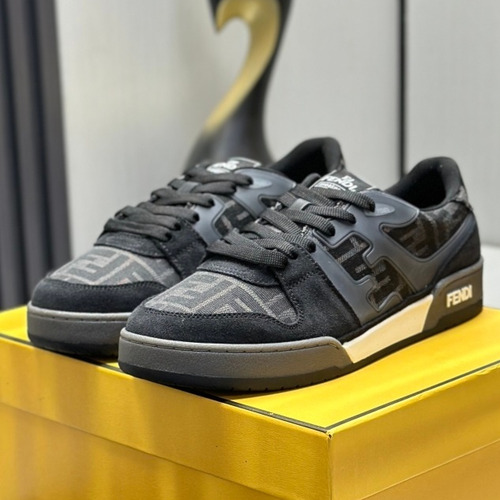 Fendi Match Suede Calfskin Leather Low Sneakers with FF Stitch Logo Embossed Sole Detail 펜디 매치 스웨이드 카프스킨 레더 로우 스니커즈 FF 스티치 로고 엠보싱 솔 디테일 3cm