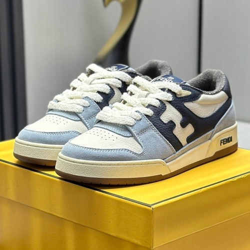 Fendi Match Suede Calfskin Leather Low Sneakers with FF Stitch Logo Embossed Sole Detail 펜디 매치 스웨이드 카프스킨 레더 로우 스니커즈 FF 스티치 로고 엠보싱 솔 디테일 3cm