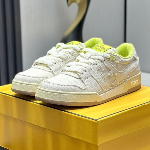 Fendi Match Suede Calfskin Leather Low Sneakers with FF Stitch Logo Rubber Sole Detail 펜디 매치 스웨이드 카프스킨 레더 로우 스니커즈 FF 스티치 로고 러버솔 디테일 3cm