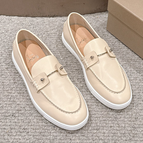 Christian Louboutin Chambeliboat Calfskin Leather Loafer with Metal Buckle Strap Rubber Sole Detail 크리스찬루부탱 샴벨리보트 카프스킨 레더 로퍼 메탈 버클 스트랩 러버솔 디테일 3cm