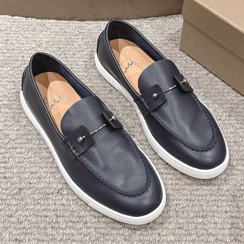 Christian Louboutin Chambeliboat Calfskin Leather Loafer with Metal Buckle Strap Rubber Sole Detail 크리스찬루부탱 샴벨리보트 카프스킨 레더 로퍼 메탈 버클 스트랩 러버솔 디테일 3cm